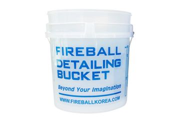 FIREBALL  Premium Ведро для мойки автомобиля прозрачное с удобной ручкой (белое) 18л