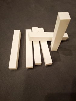 Угол для плинтуса, столбик 122x18 мм - 6 шт.