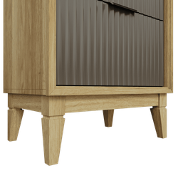 Шкаф-витрина Тифани правый, дуб золотой