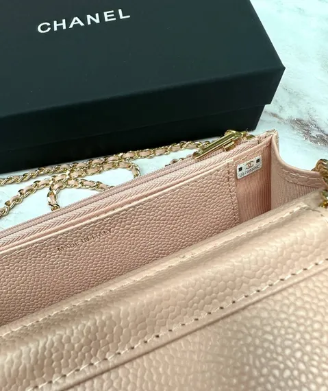 Сумка-кошелек Chanel Wallet On A Chain розовый