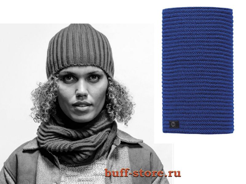 Стильный шарф-труба Buff Cozy Blue Surf Фото 1