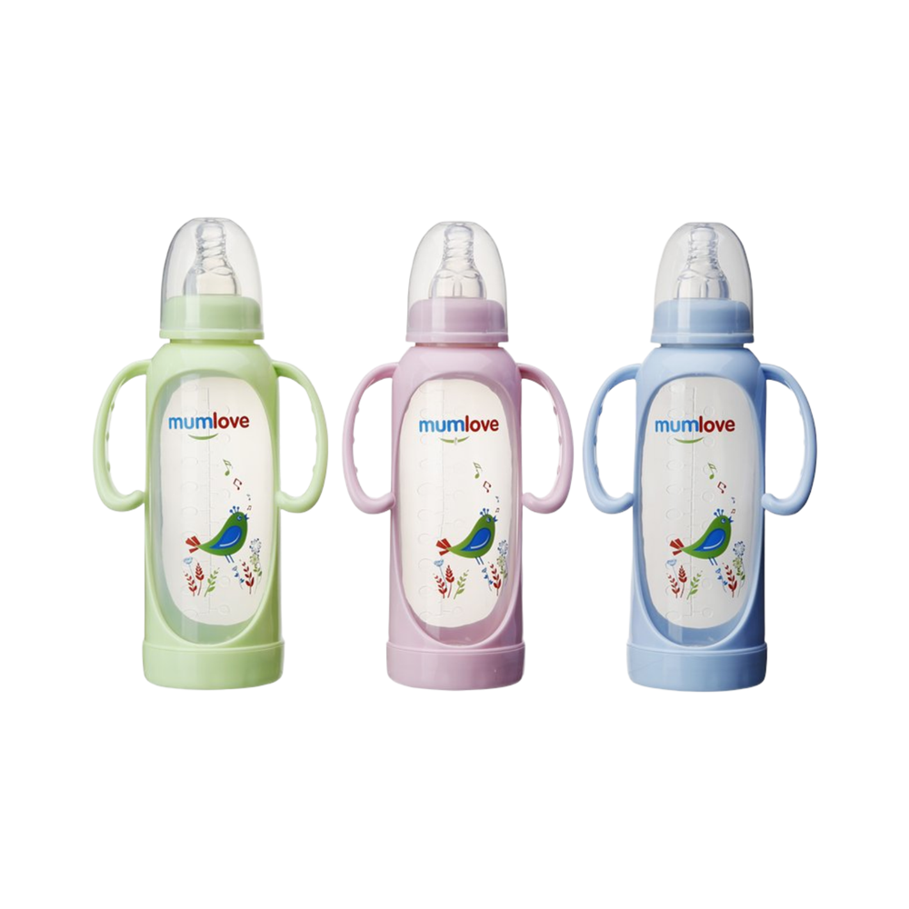 Силиконовая бутылочка для кормления "Mumlove"