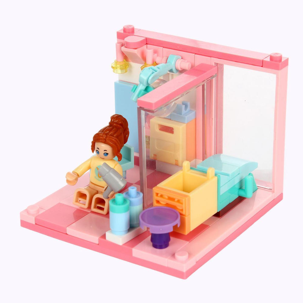 Конструктор блочный Слубан "Любимое занятие" (8шт в шб., 4 вида микс) (Арт. M38-B0883)