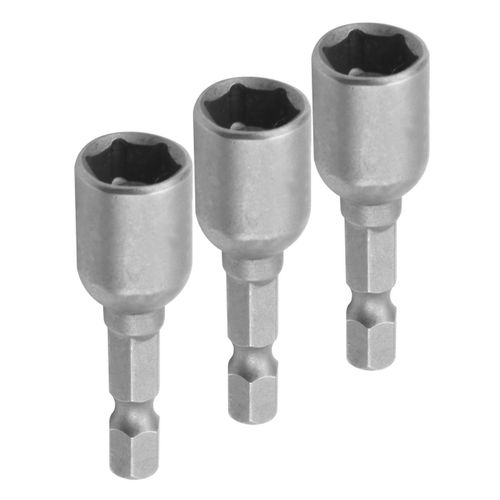 TOLSEN (TT77825) Набор головок для шуруповерта шестигранных 1/4", 10 мм, 48 мм, магнитных, 3 предмета