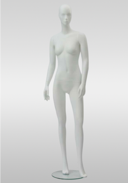 Женский абстрактный манекен Джой 3/Белый матовый