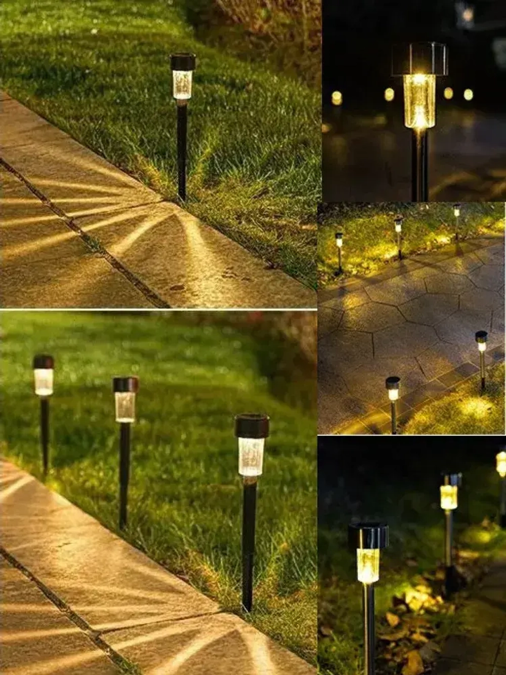 Светильник уличный садовый на солнечной батарее, фонарики садовые на солнечной батарее