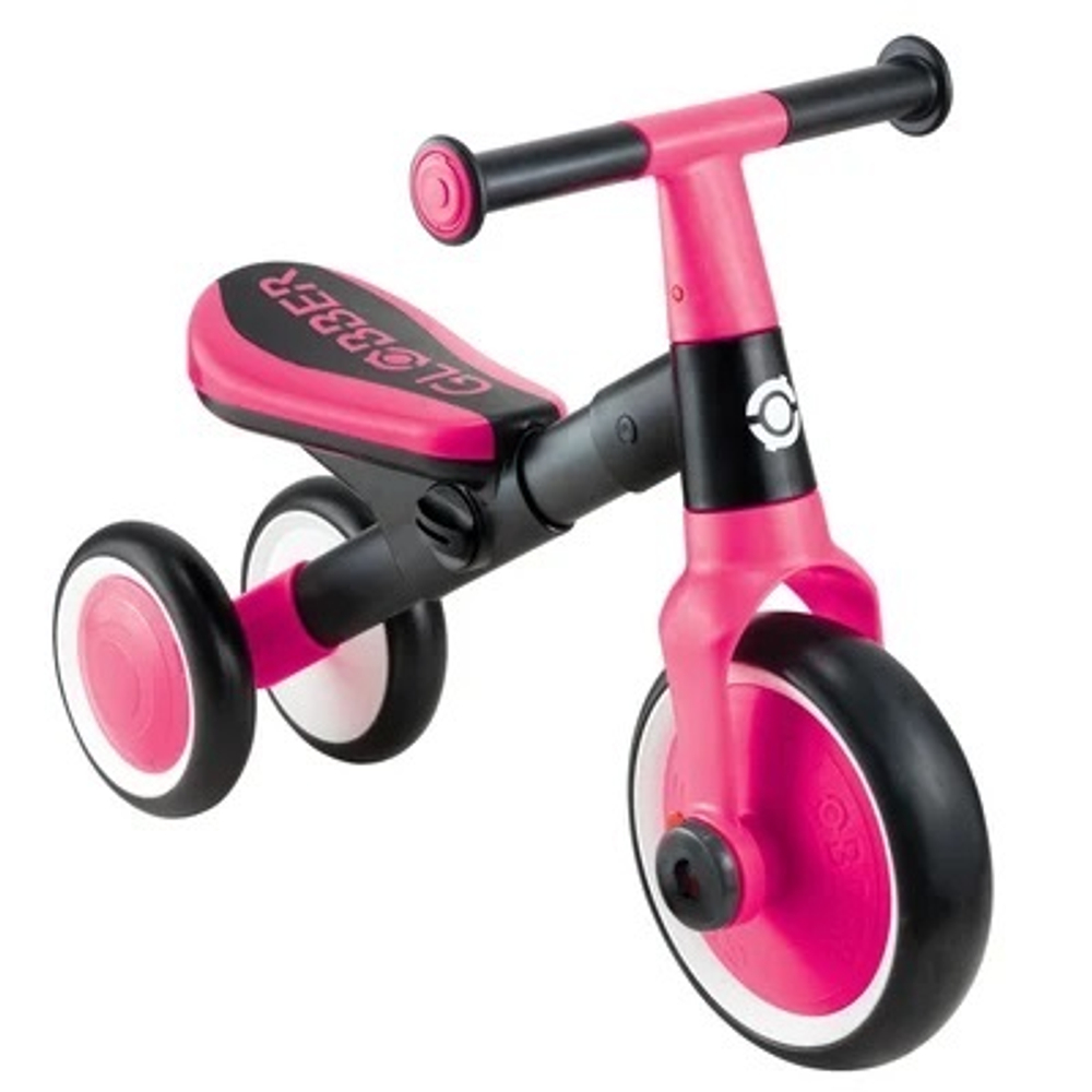 Трёхколёсный велосипед-беговел Globber Learning Trike 2 в 1 Fuchsia