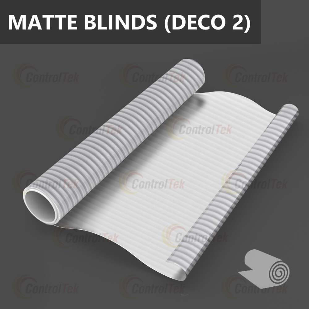 Пленка для окон декоративная MATTE BLINDS (DECO 2) ControlTek, рулон (размер 1,22x30м.)