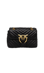 LADY LOVE BAG PUFF HEART - black gold