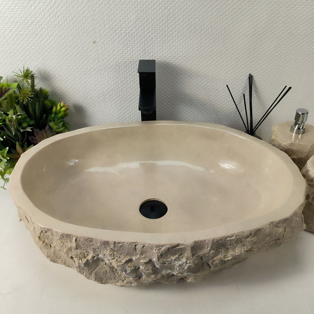 Раковина из мрамора Erozy Cream EM-64954 61*42*15 0879