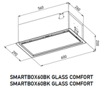 Полновстраиваемая вытяжка Meferi SMARTBOX60BK GLASS COMFORT фото 2