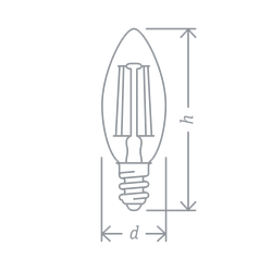 Лампа Navigator 71 307 NLL-F-C35-4-230-2.7K-E14