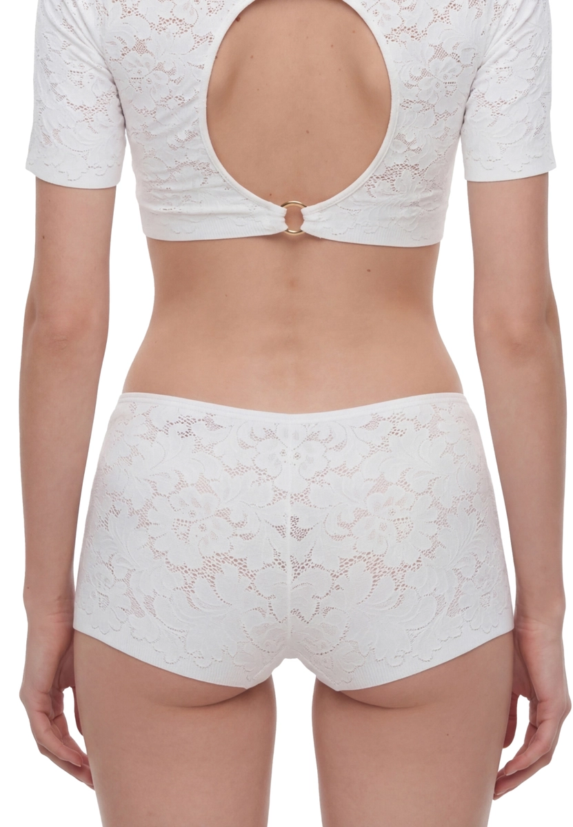 трусы шорты Openwork белые