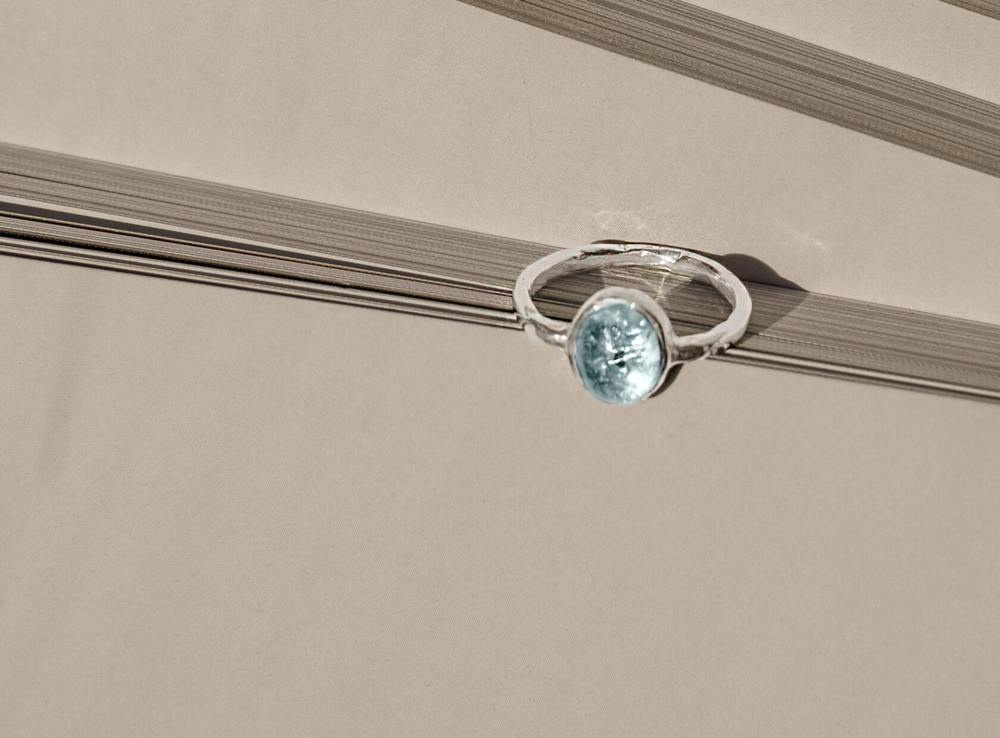 кольцо битое с топазом