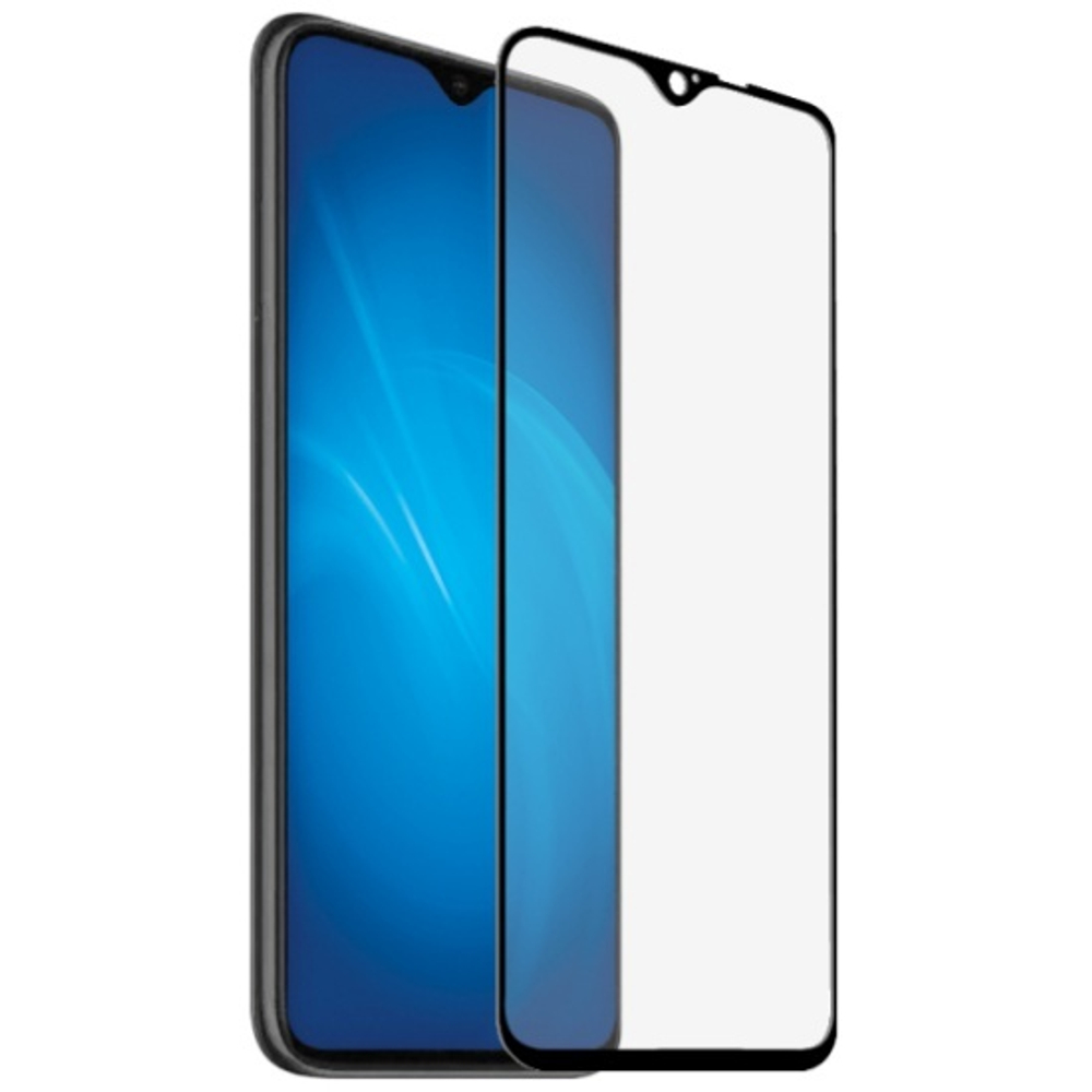 Закаленное стекло с цветной рамкой (fullscreen+fullglue)для Xiaomi Redmi Note 8ProDF xiColor-67black