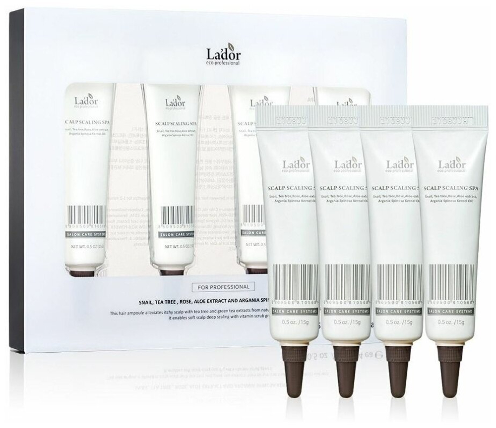 La'dor Пилинг для кожи головы Scalp Scaling SPA, 19 г, 15 мл, туба