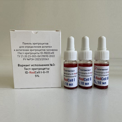 Эритроциты ID-RedCell I-II-III 5% д/скрин. антител мет. конглют. с желат, 3флх10мл, вариант №3, наб.