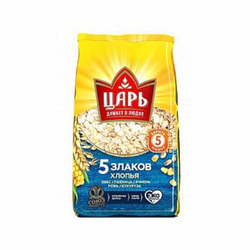 Хлопья Царь 5 злаков 400 гр