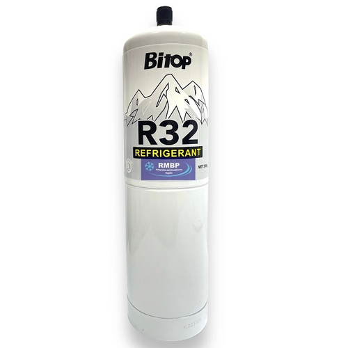 Фреон BITOP Refrigerant R32, хладогент для климатической и холодильной техники с вентилем, 500 г.