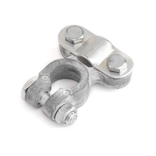 Клеммы аккумулятора /европейский стандарт/ свинцовые, прижим. планка (AUTOPROFI)