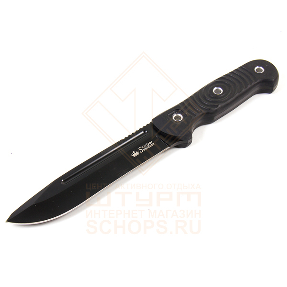 Нож Kizlyar Supreme Maximus D2 G10, Black/Black
