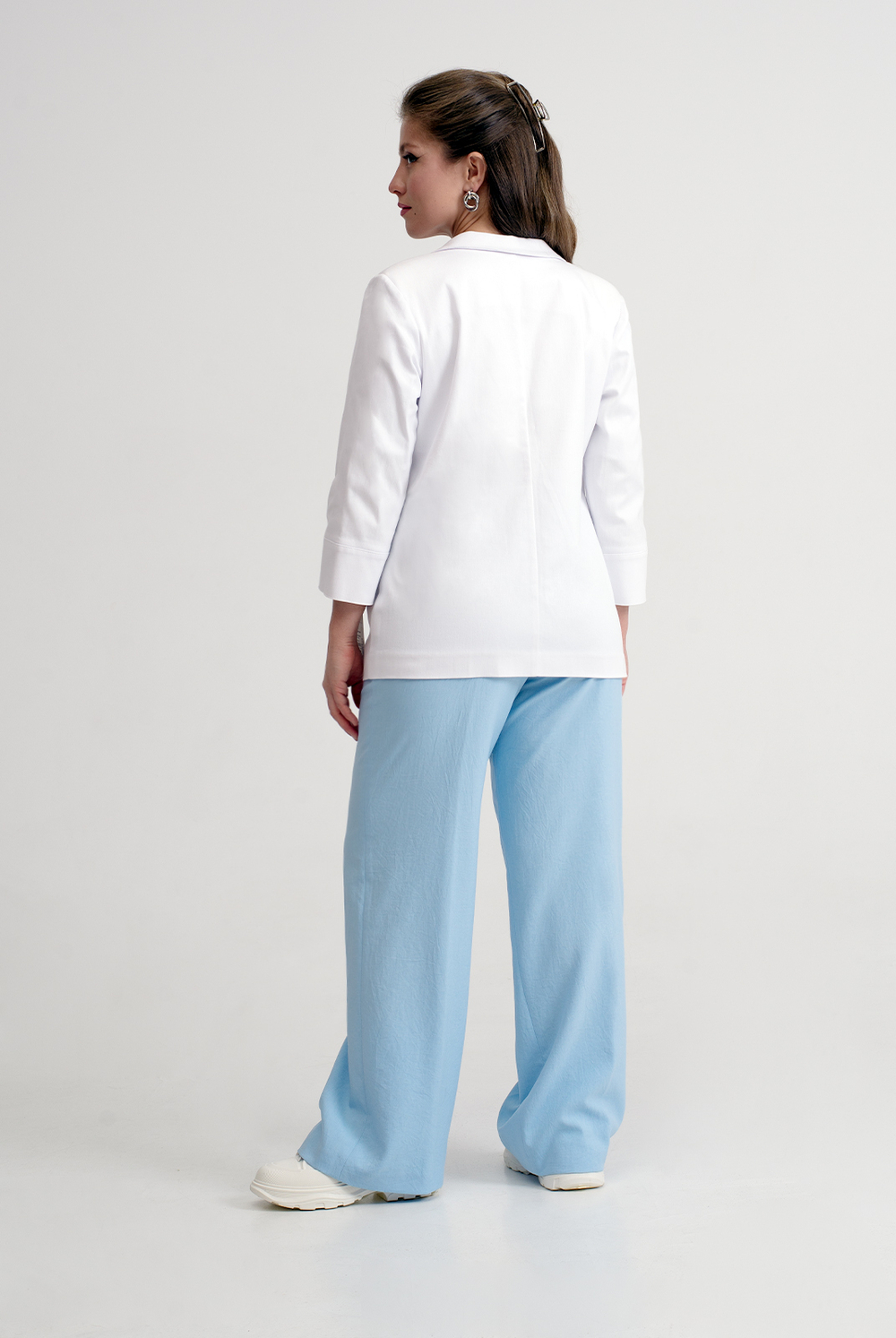 Жакет женский 4034АП, белый #429Беа044034АП