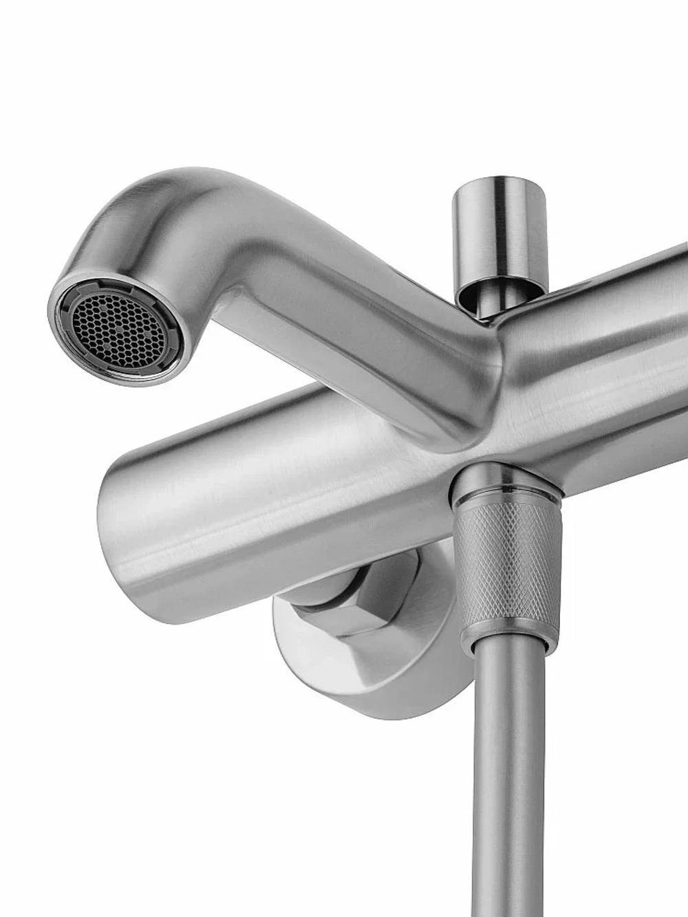 Смеситель для ванны с душем WONZON & WOGHAND STICK WW-88639017-BN никель брашированный