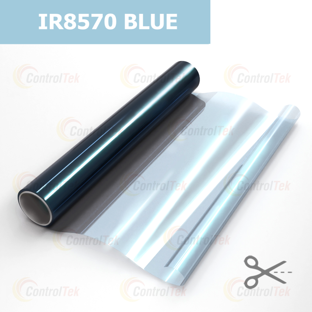 Пленка для окон атермальная IR8570 BLUE ControlTek, на отрез (ширина рулона 1,524 м.)