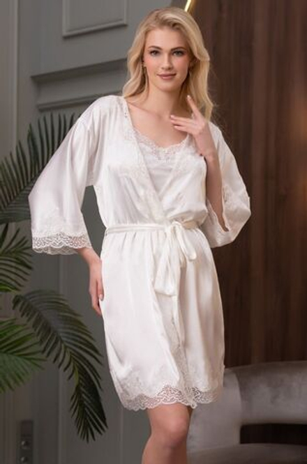 Короткий шелковый халатик Arianna