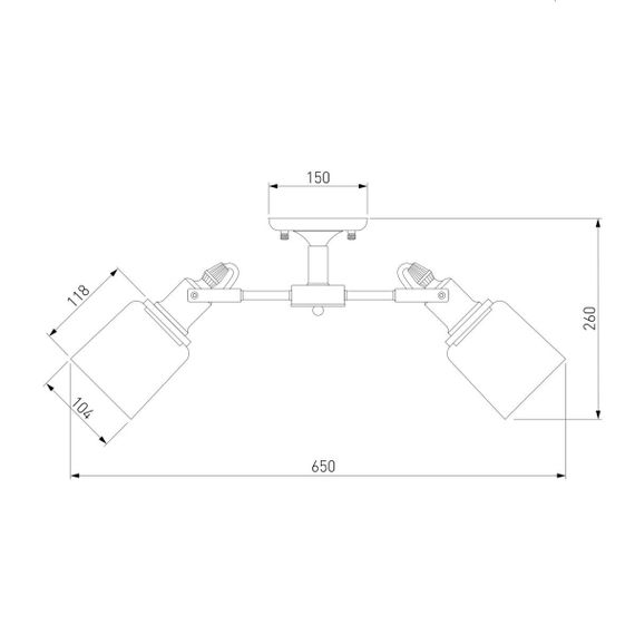 Потолочная люстра Eurosvet Astor 70111/5 черный