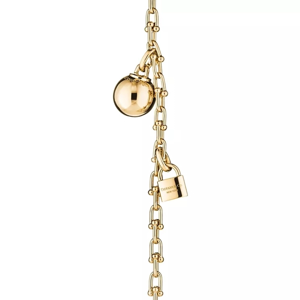 Браслет из жёлтого золота 18k,Tiffany 💠Hard Wear Small link