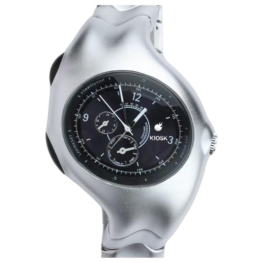 KIOSK Quartz Movement Watch Unisex Black Dial