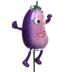 Фигура на спице «Веселый баклажан» 60см (фигурка 12 см)