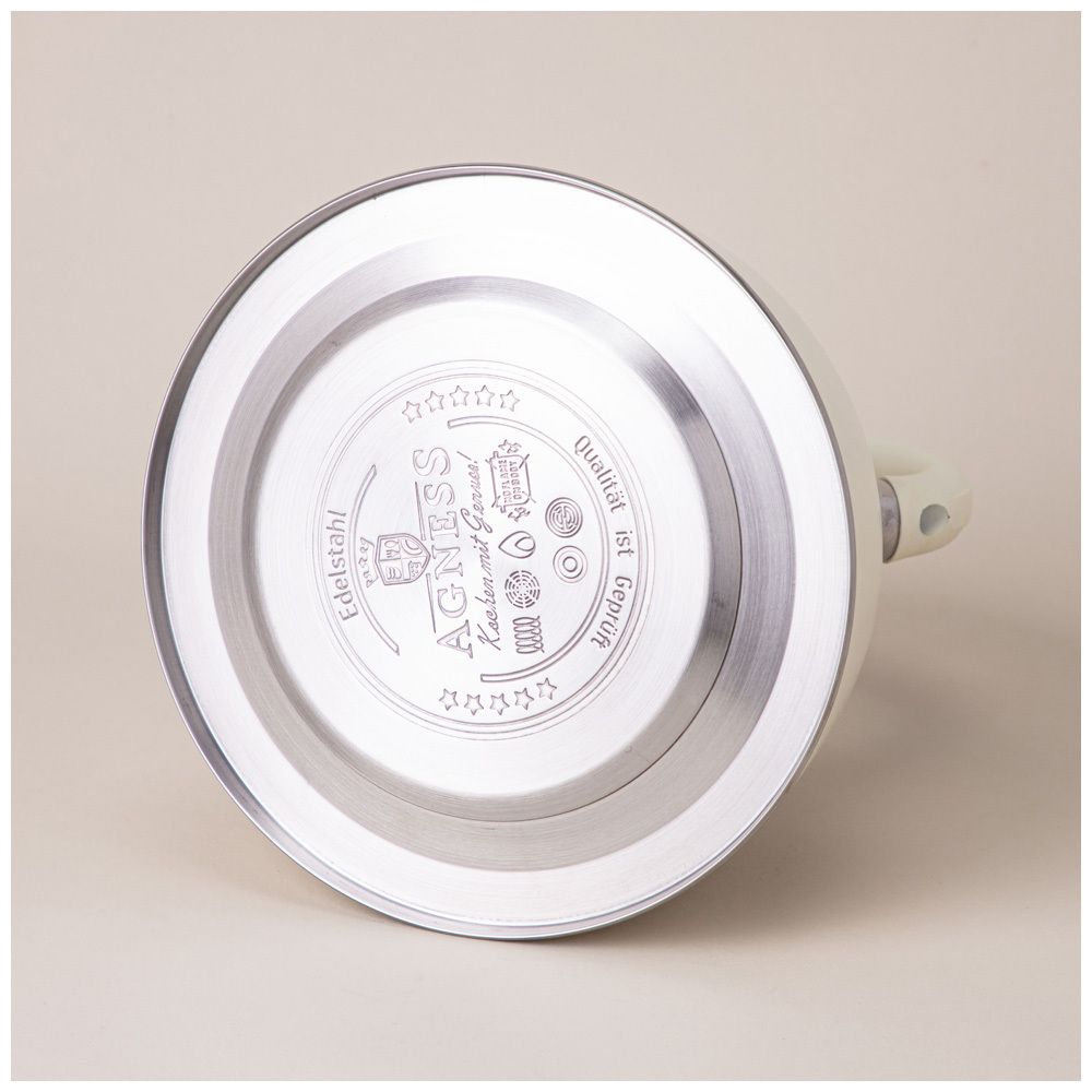 ЧАЙНИК AGNESS СО СВИСТКОМ, СЕРИЯ ТЮДОР, 2,5Л ТЕРМОАККУМУЛИРУЮЩЕЕ ДНО,ИНДУКЦИЯ,ИНДИКАТОР УРОВНЯ ВОДЫ