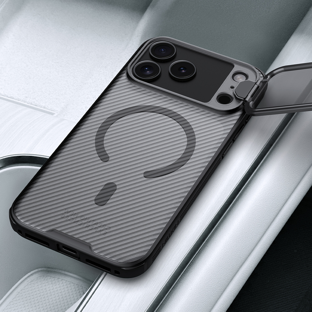 Чехол от Nillkin с MagSafe на iPhone 17 Pro Max, серия CamShield Prop Magnetic Case (версия с прозрачной крышкой объектива)