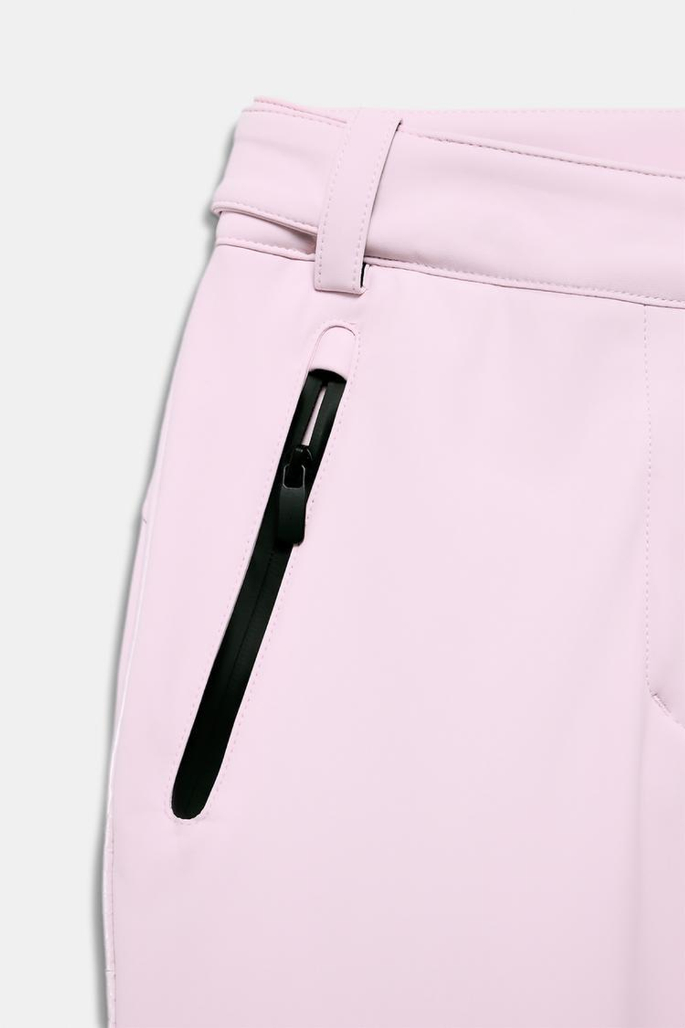 ZARA ВЕТРОЗАЩИТНЫЕ И ВОДОНЕПРОНИЦАЕМЫЕ БРЮКИ С ВЫСОКОЙ ПОСАДКОЙ, РОЗОВЫЙ