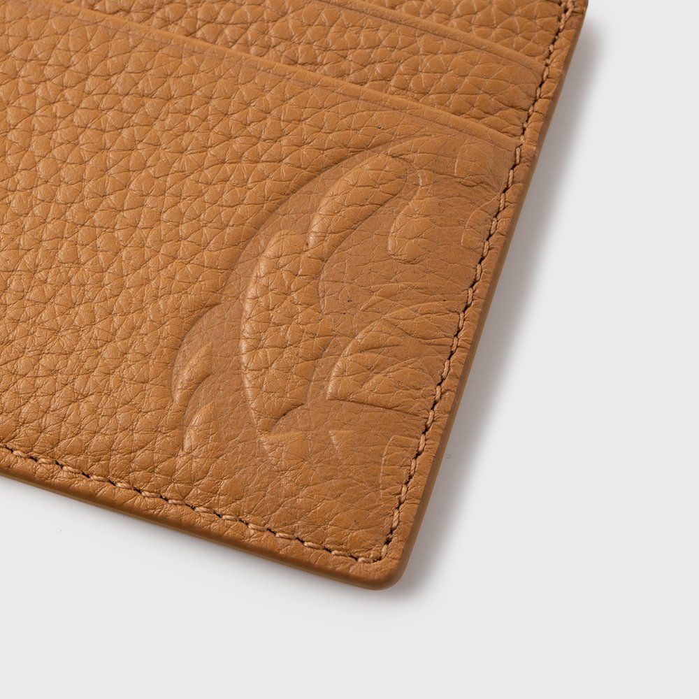 Кардхолдер YMKASHIX грубая кожа коричневый