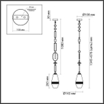 5441/1B ODL_EX Подвес G9 LED 6Вт 220В IP20 PENDANT