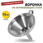 Воронка 13 см нерж 201 сталь толщина 0,52мм, CGPRO