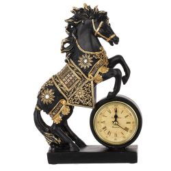 GAEM Фигурка декоративная "Лошадь" с часами (AAAx1,н/п), L15 W5 H22 см