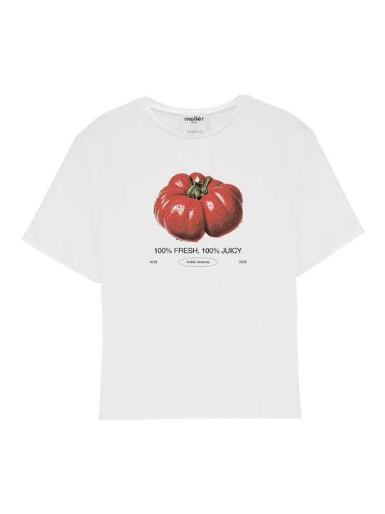 Футболка свободная "100% FRESH, 100% JUICY"