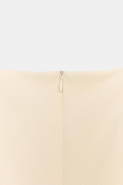 ZARA ПЛАТЬЕ-КОМБИНЕЗОН ОБЪЕМНОГО КРОЯ, ЦВЕТ СЛИВОЧНОГО МАСЛА