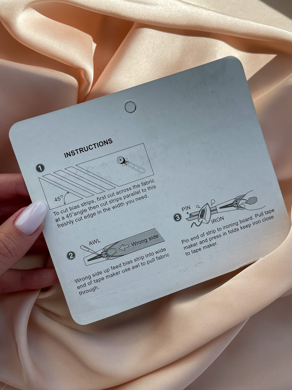 Набор аксессуаров для косой бейки 3 шт