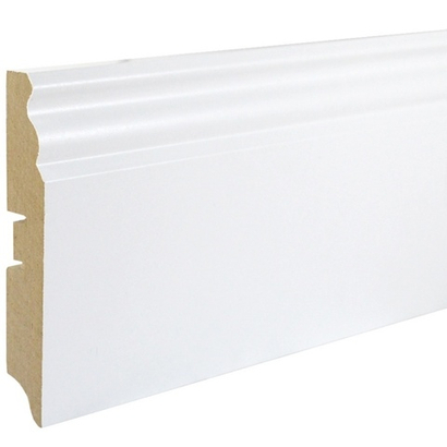Плинтус МДФ Smartprofile Gloss 100Е белый 16x100х2400 мм