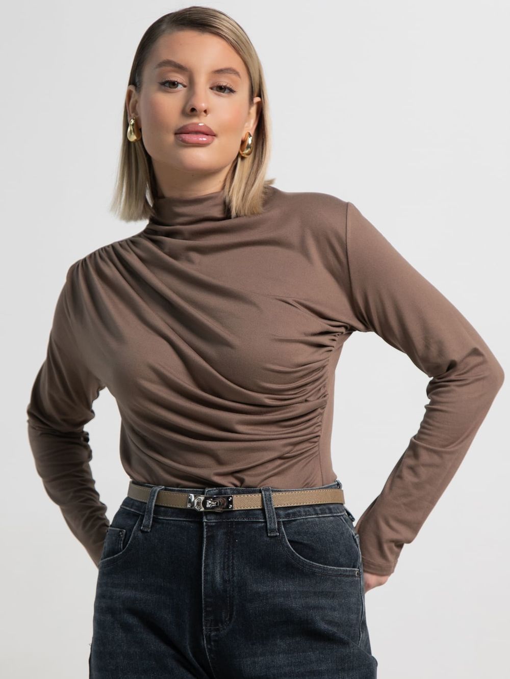 Лонгслив Тайна сердца (коричневый) Б15510-7М LT Collection