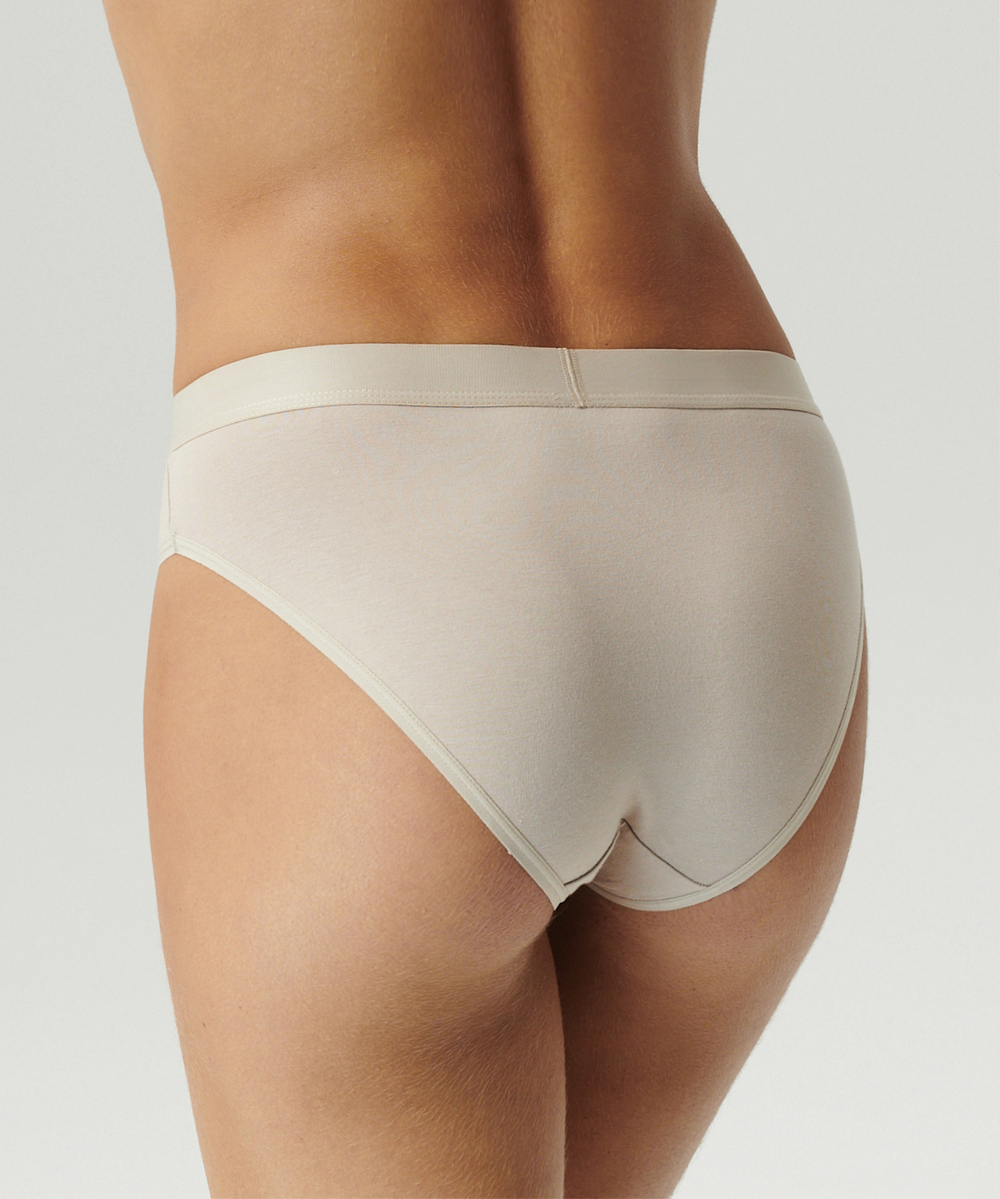 Трусы женские спорт Atlantic, набор из 3 шт., хлопок бежевые + ванильные + светло-голубые, 3CLP-012E