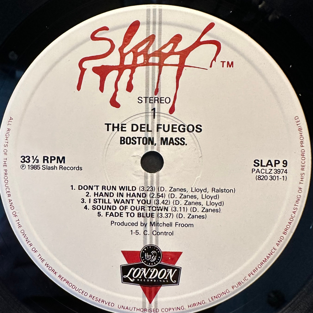 The Del Fuegos - Boston, Mass. (Англия 1985г.)