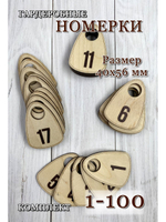 Номерки гардеробные дерево