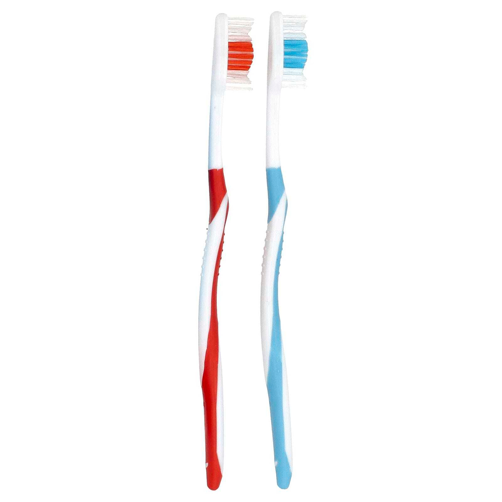 Brush Buddies, "Забота с умом", набор зубных щеток, для взрослых, 2 шт