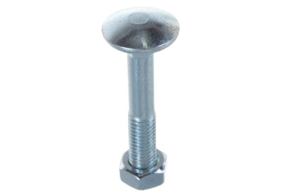 БОЛТ МЕБЕЛЬНЫЙ ELEMENT DIN603 С ГАЙКОЙ ОЦИНК 8Х50 4ШТ 2138